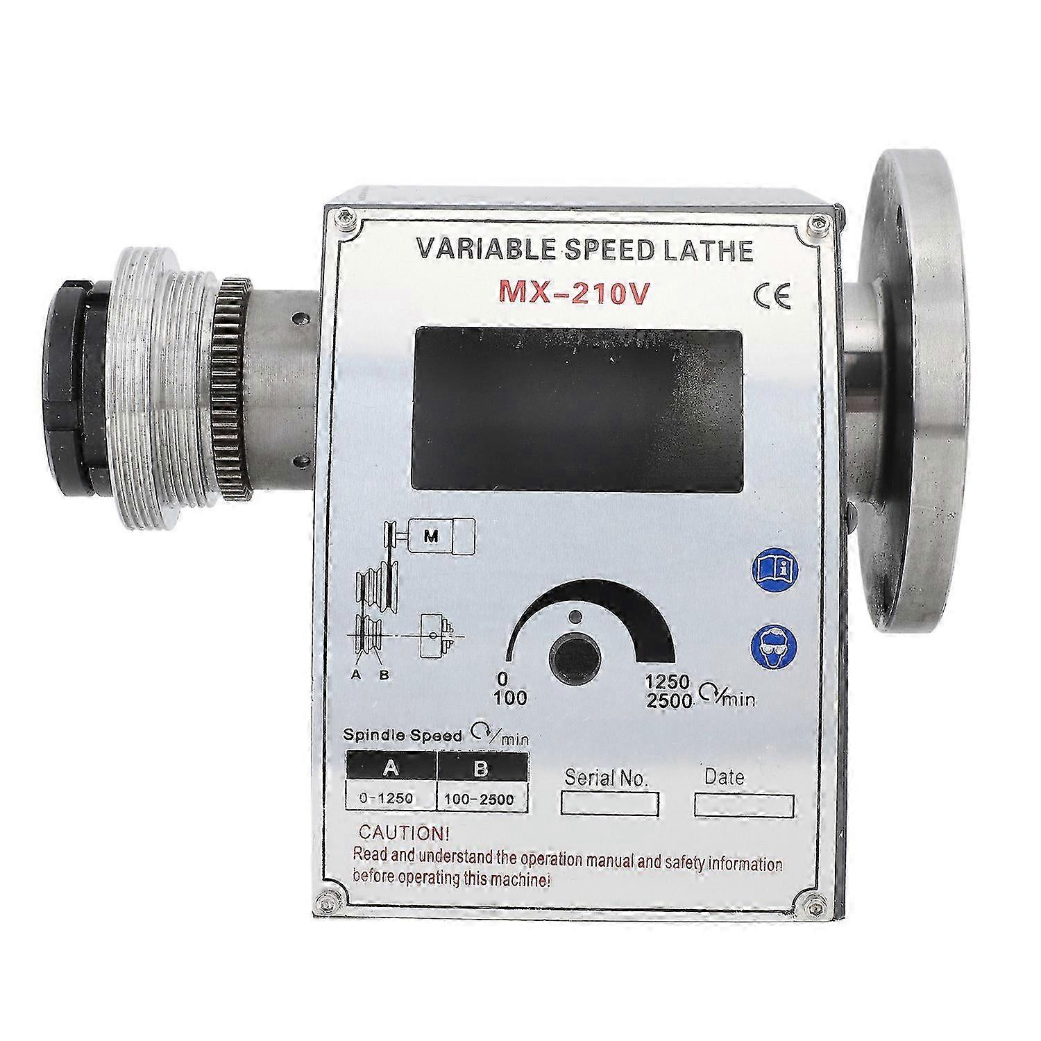 Mini Lathe Control Box Aluminum Alloy Shell Rustproof Lathe Speed Controller For Wx 210v 2500rpm