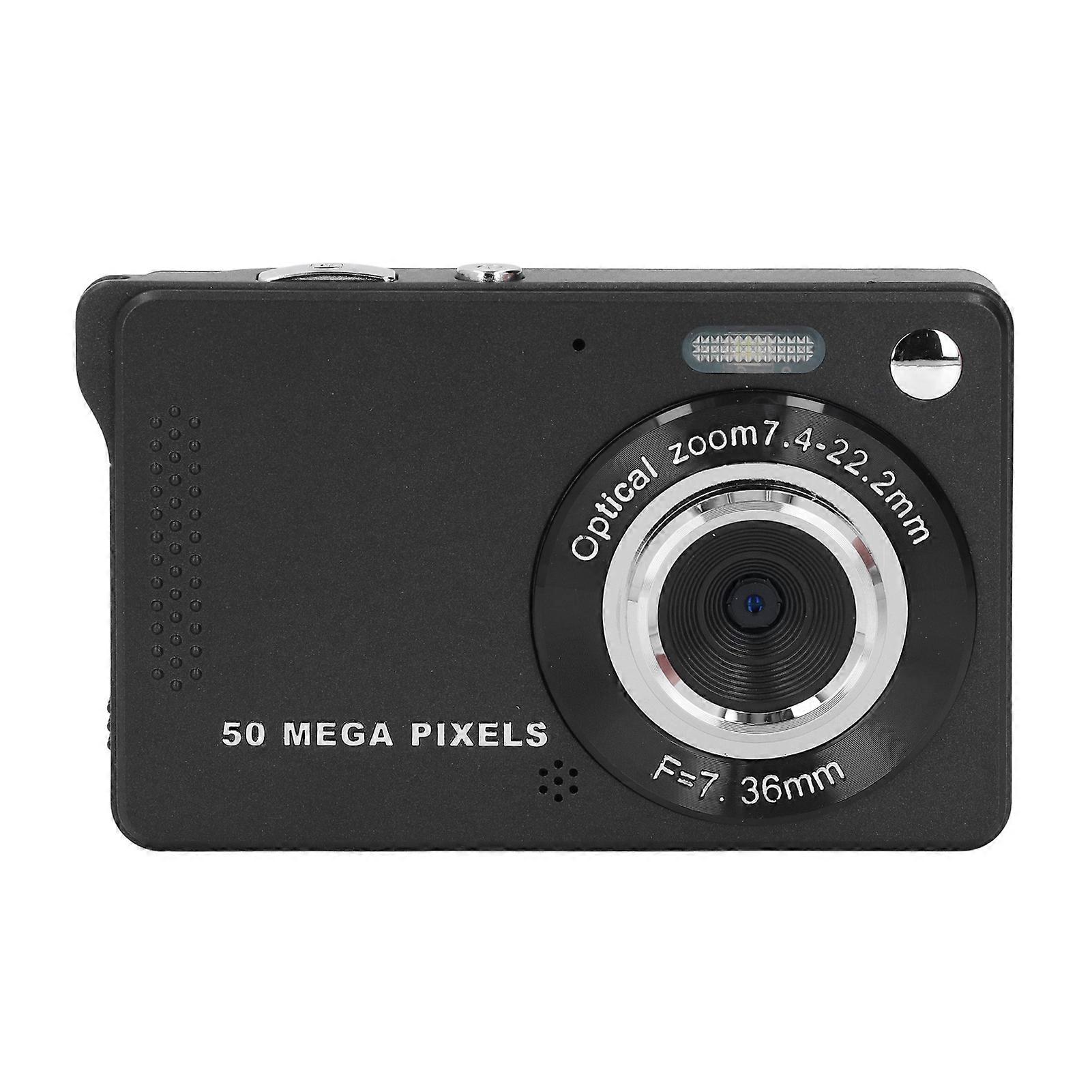 50MP Digital Camera 1080P 2.8 Inch Screen Autofocus Electronic Image Stabilization Pocket Digital Camera Black 