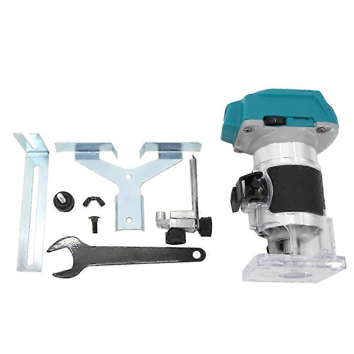 För Makita 18V 20V Borstlös Elektrisk Trimmer Router Justerbart Träbearbetningsverktyg