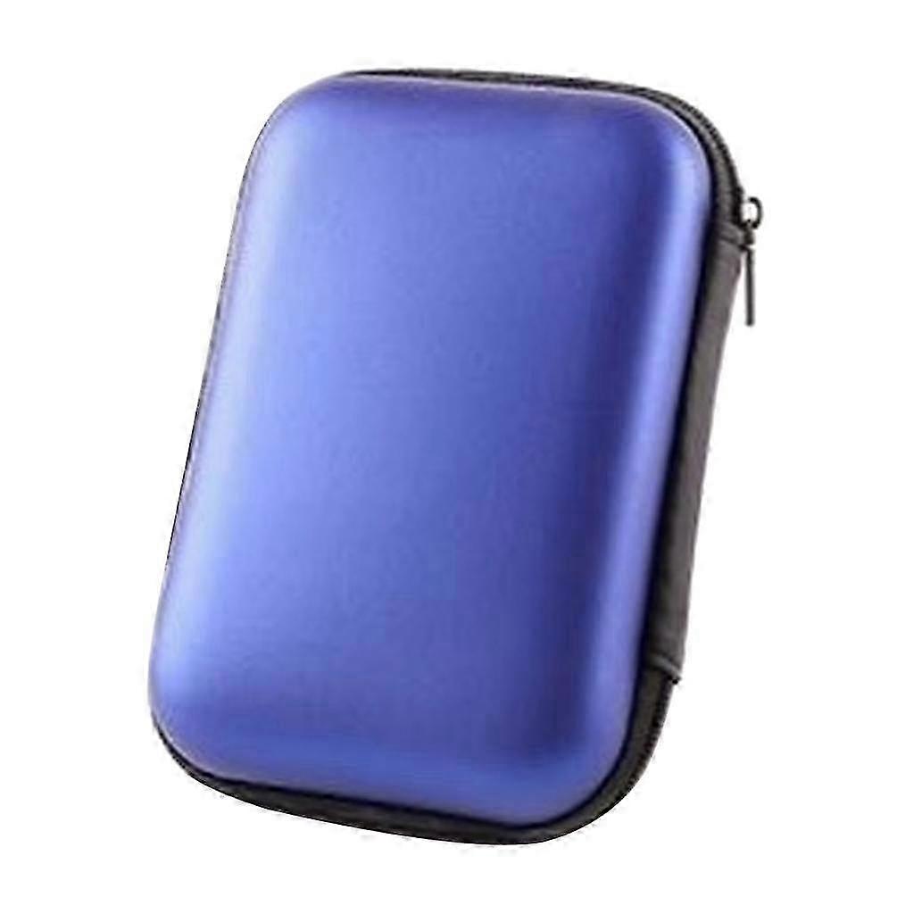 Carrying Case for Digital Portable External Hard .5 Inch HDD EVA Shockproof Travel Bag-color: Blue