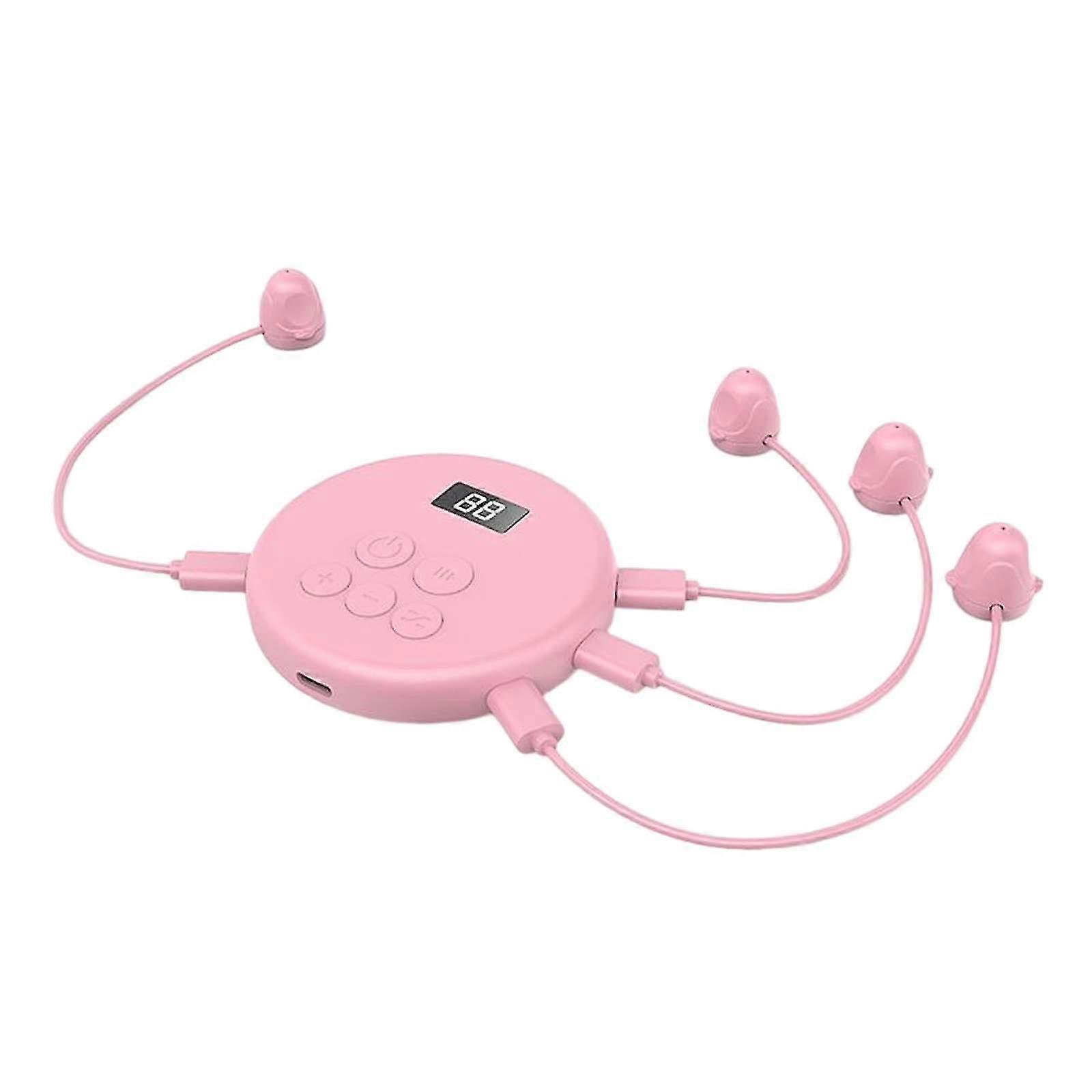 Phone Screen Auto Clicking Universal Quiet for Shopping Touch Device Gaming-color: 4 head Pink