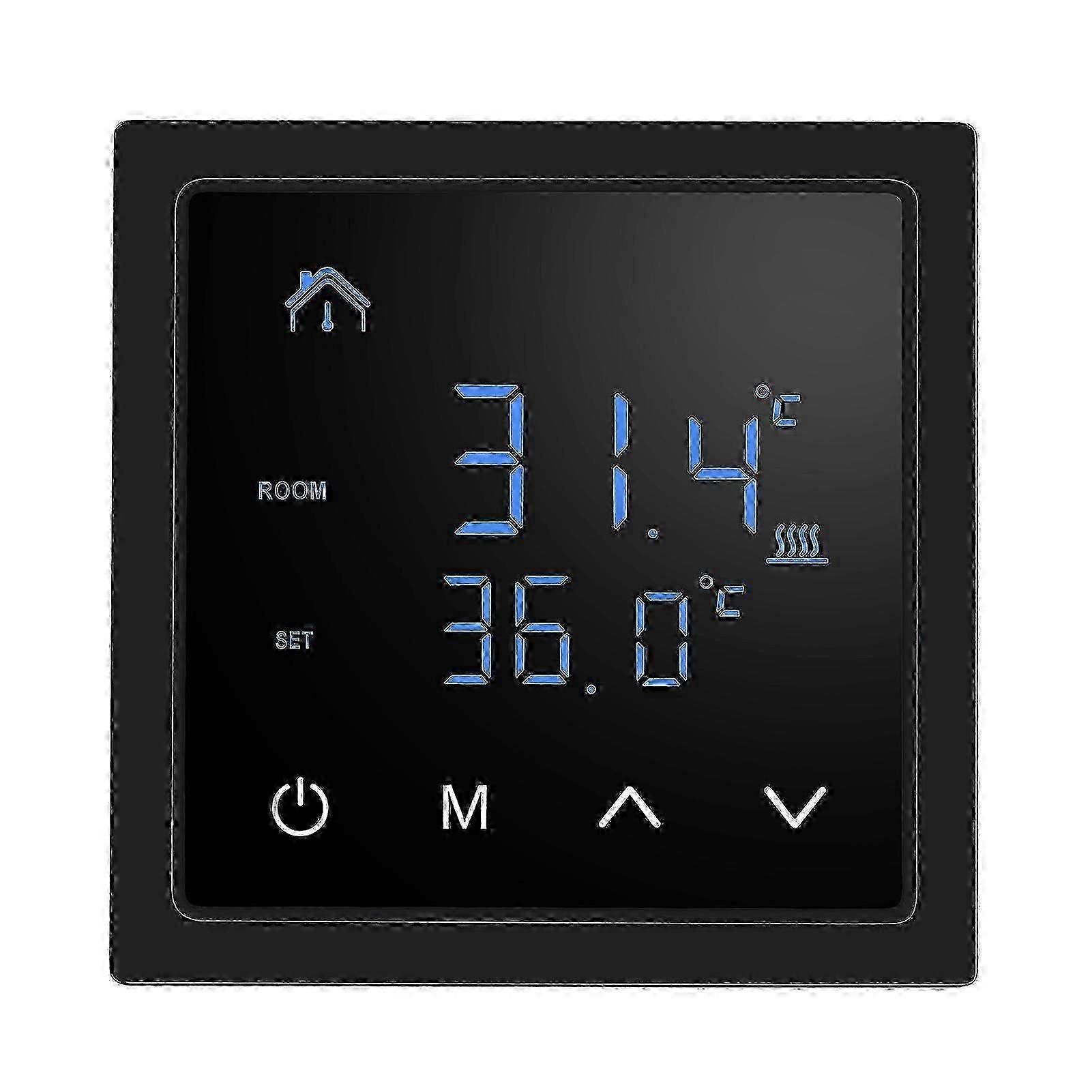 Smart Thermostat 16A Floor Heating Temperature Controller with LED Touch Screen 85-265V Electric Heating Control