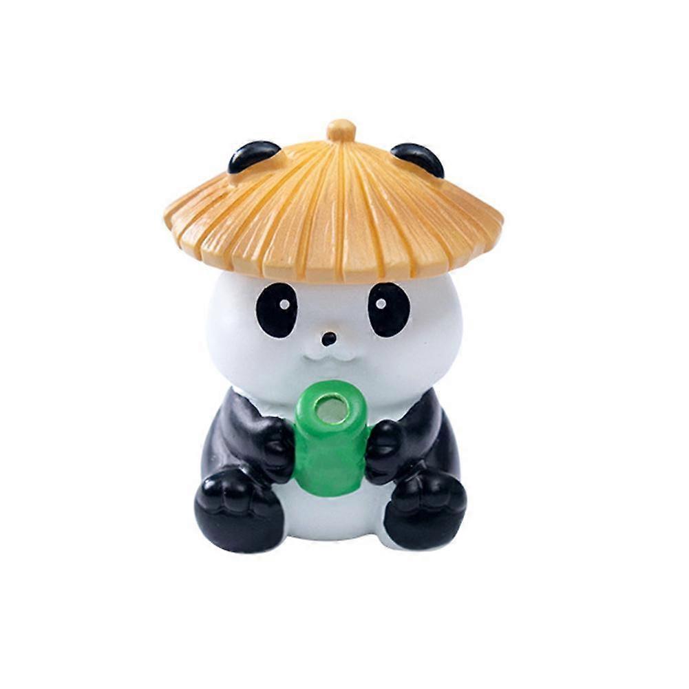 Mikro tájképi díszek, béka, panda baba, akvárium dekorációs kiegészítők