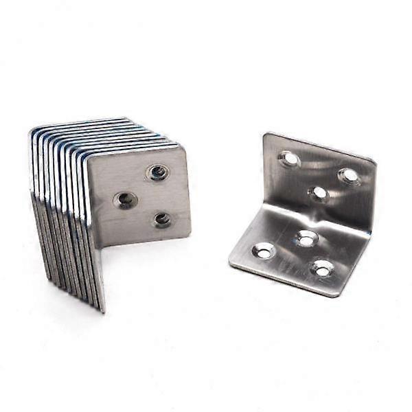 3x20pcs Polished Angle Fixed Bracket Furniture Frame Cabinet Connector 27 X 27 X