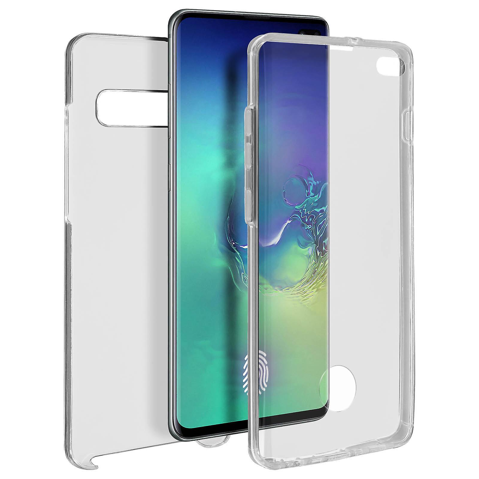 Capa Galaxy S10 Plus 360ª Silicone + policarbonato – Transparente