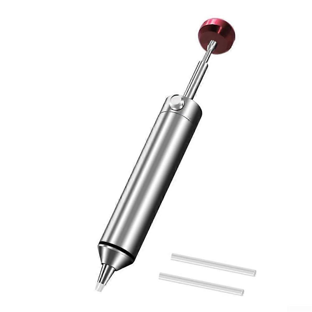 Desoldering Pump Solder Suction Tool with Silicone Nozzle for PCB Repair, High Temperature Resistant Aluminum Alloy Design