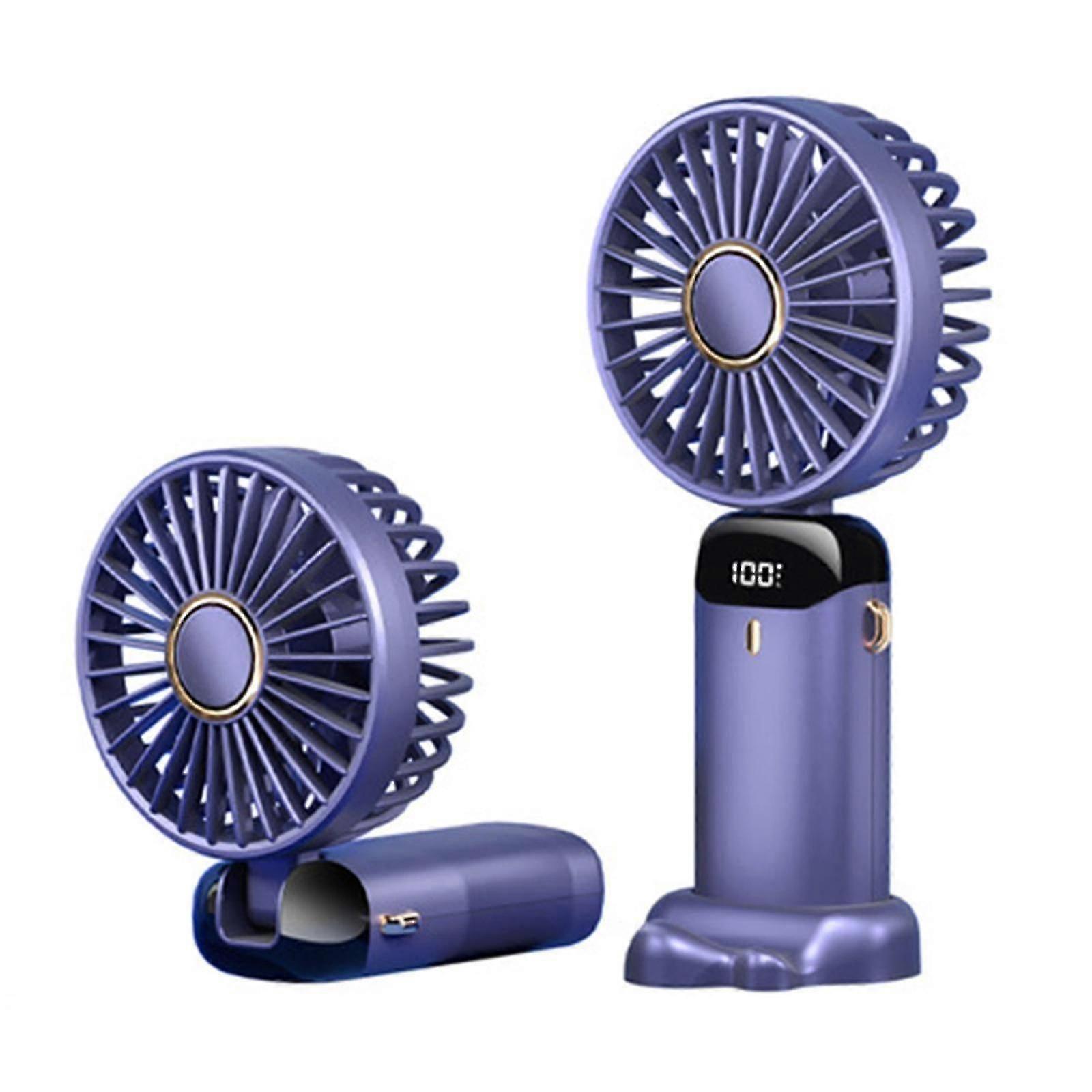 Portable Handheld Personal Mini Face Fan 5speeds Rechargeable For Travel-yvan