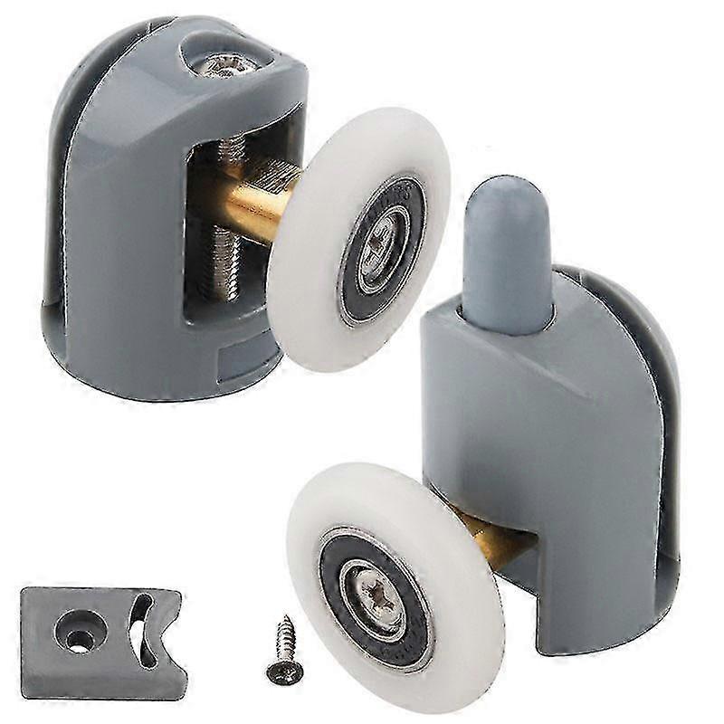 8-Pack Shower Door Rollers, 23mm Size, Includes 4 Top and 4 Bottom Rollers for Bathrooms