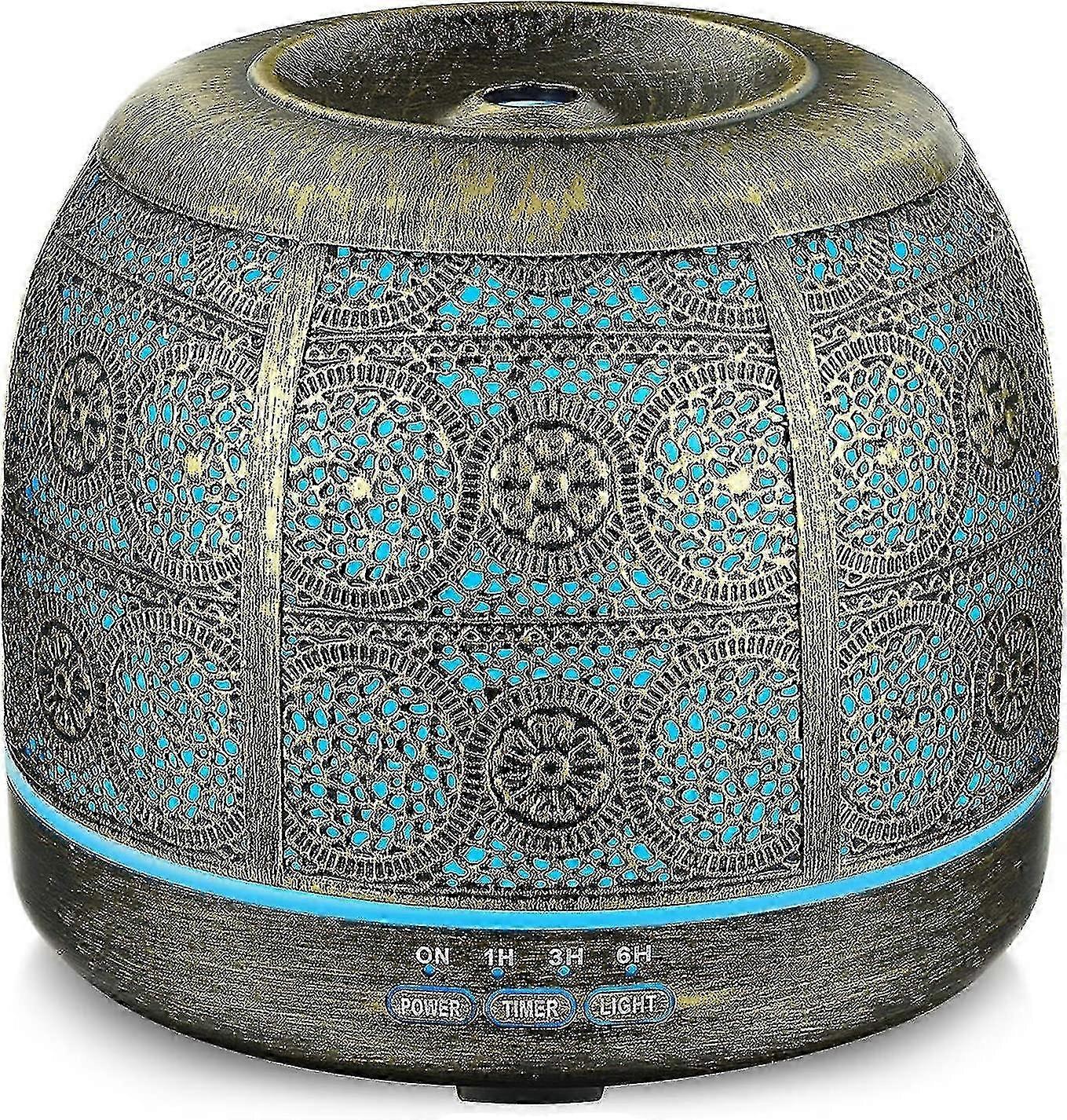 500ml Essential Oil Diffuser for Large Rooms, Metal Aromatherapy Diffuser for Home, Ultra Fragrance Diffuser