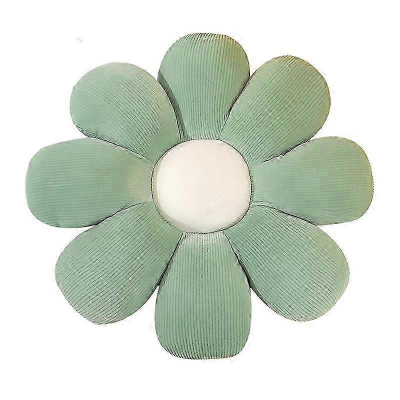 Flower Floor Pillow Daisy Cushion Green 21.7x21.7 Inch Decorative Pillow