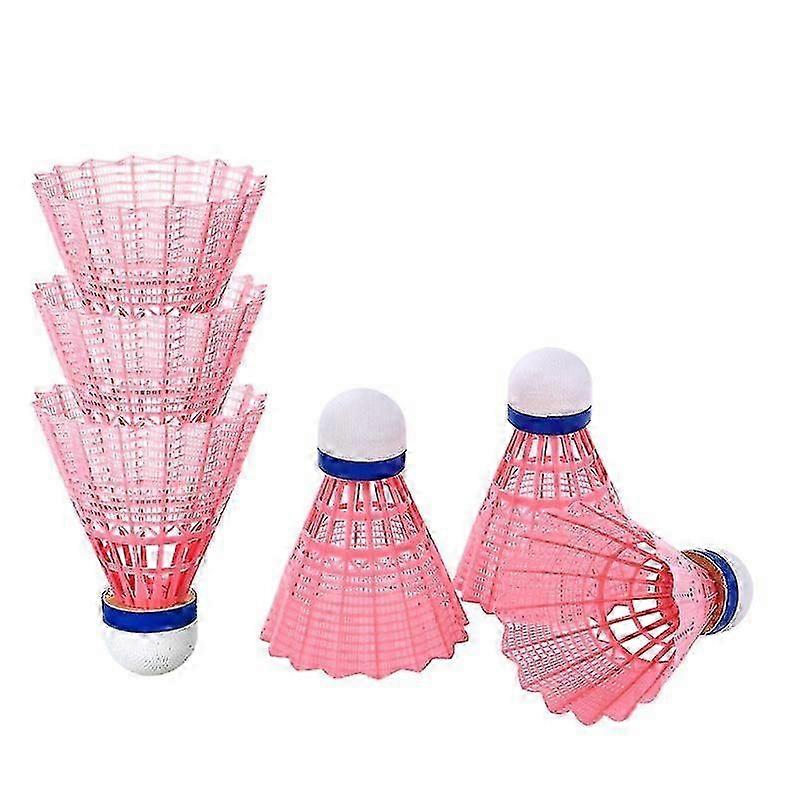 6pcs Nylon Plastic Badminton Practical Shuttlecocks Sports Supplies Exercise Accessories