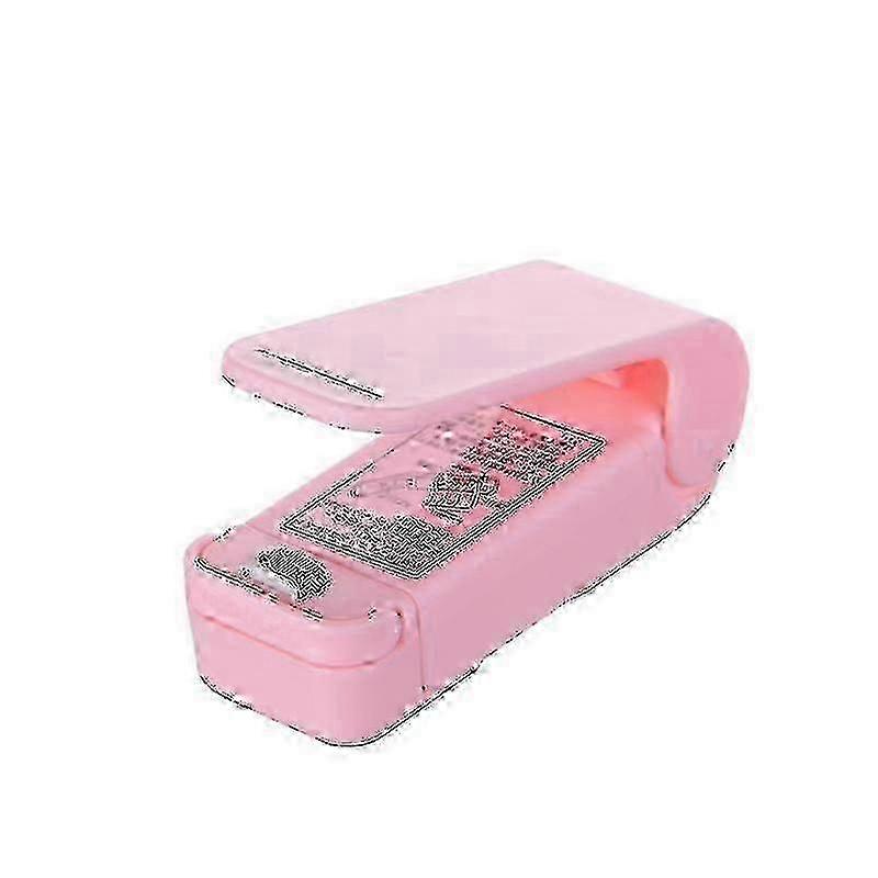 Mini Plastic Bag Sealer for Snacks Food Storage - Pink
