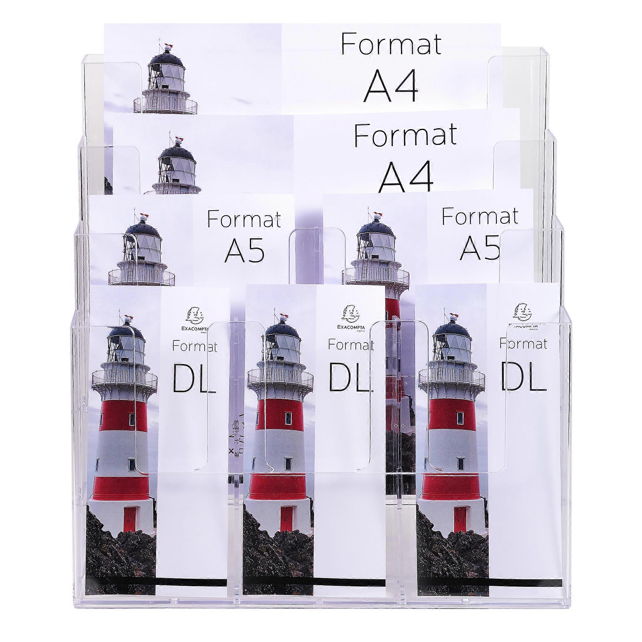 Exacompta 74258D Multi-format Literature holder clear - Crystal