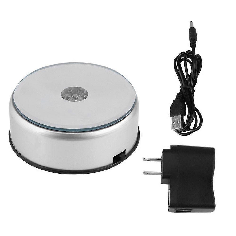 2025 Latest Model  LED Colorful Light Rotating Crystal Display Base Stand