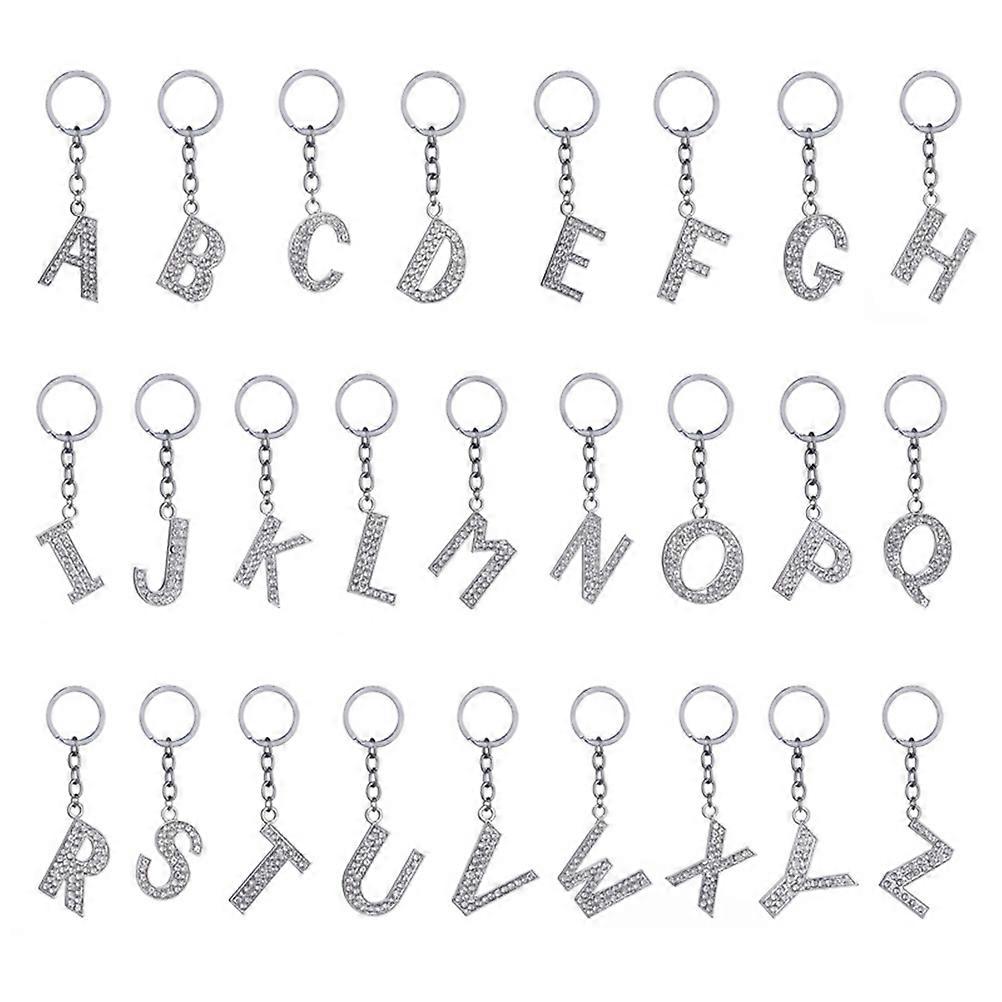 Functional Alphabet Key Ring with Sturdy Construction and Stylish Appearance