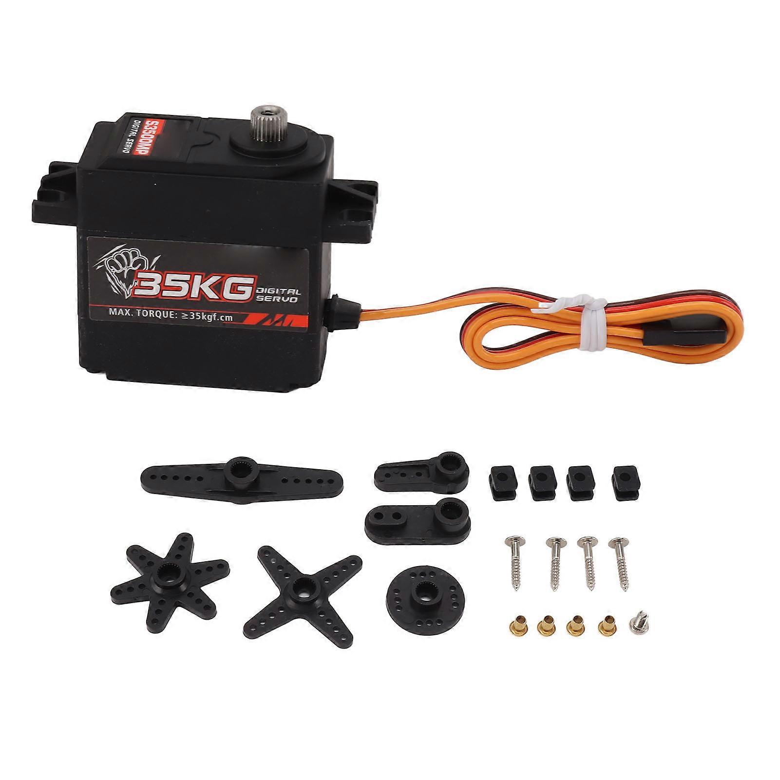 High-Torque 35KG RC Metal Gear Servo Motor – Low Noise for Boats & Robots