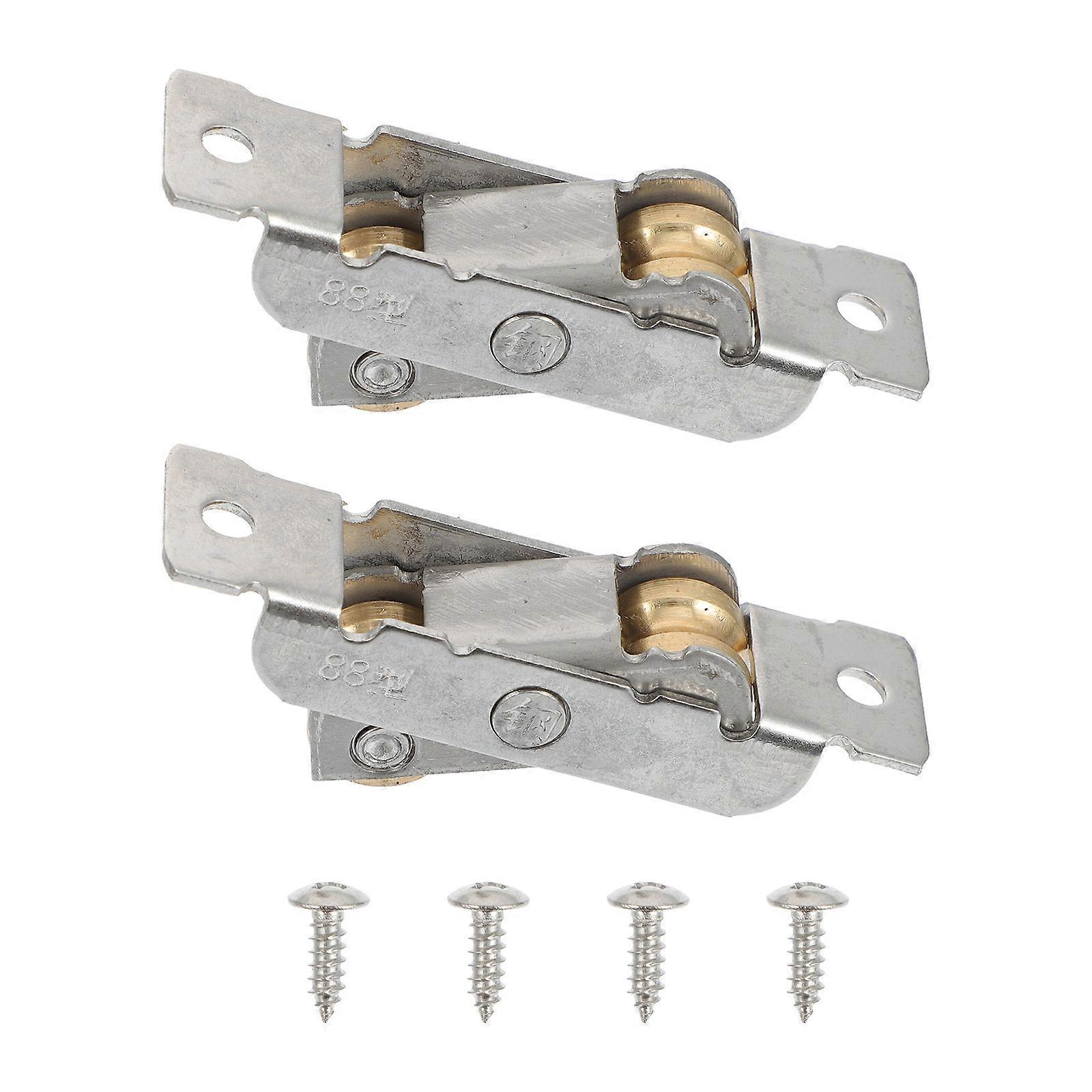 Door And Window Pulleys Rustproof Noise Reduction Cabinet Sliding Roller Homeowners 244X059X059Inch 1Set