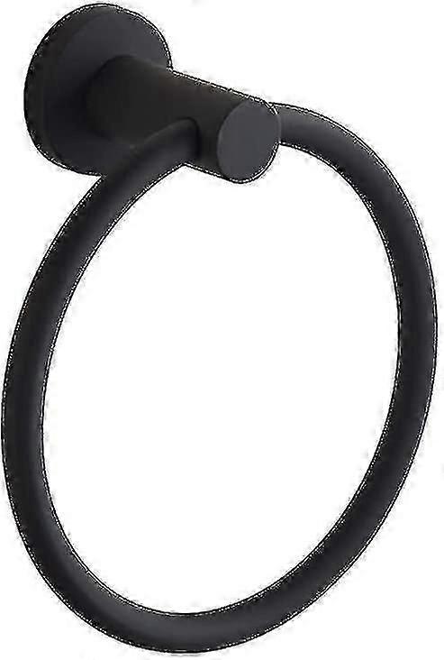 Round Towel Rack Black Diameter 160
