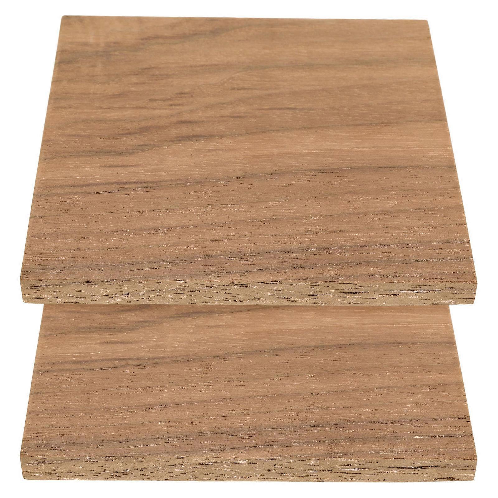 Wood Cubes For Crafts Square Black Walnut Wood Planks For Diy Home Decor Handicraft And Art Projects Light Brown 10.00X10.00X0.80CM 2Pcs