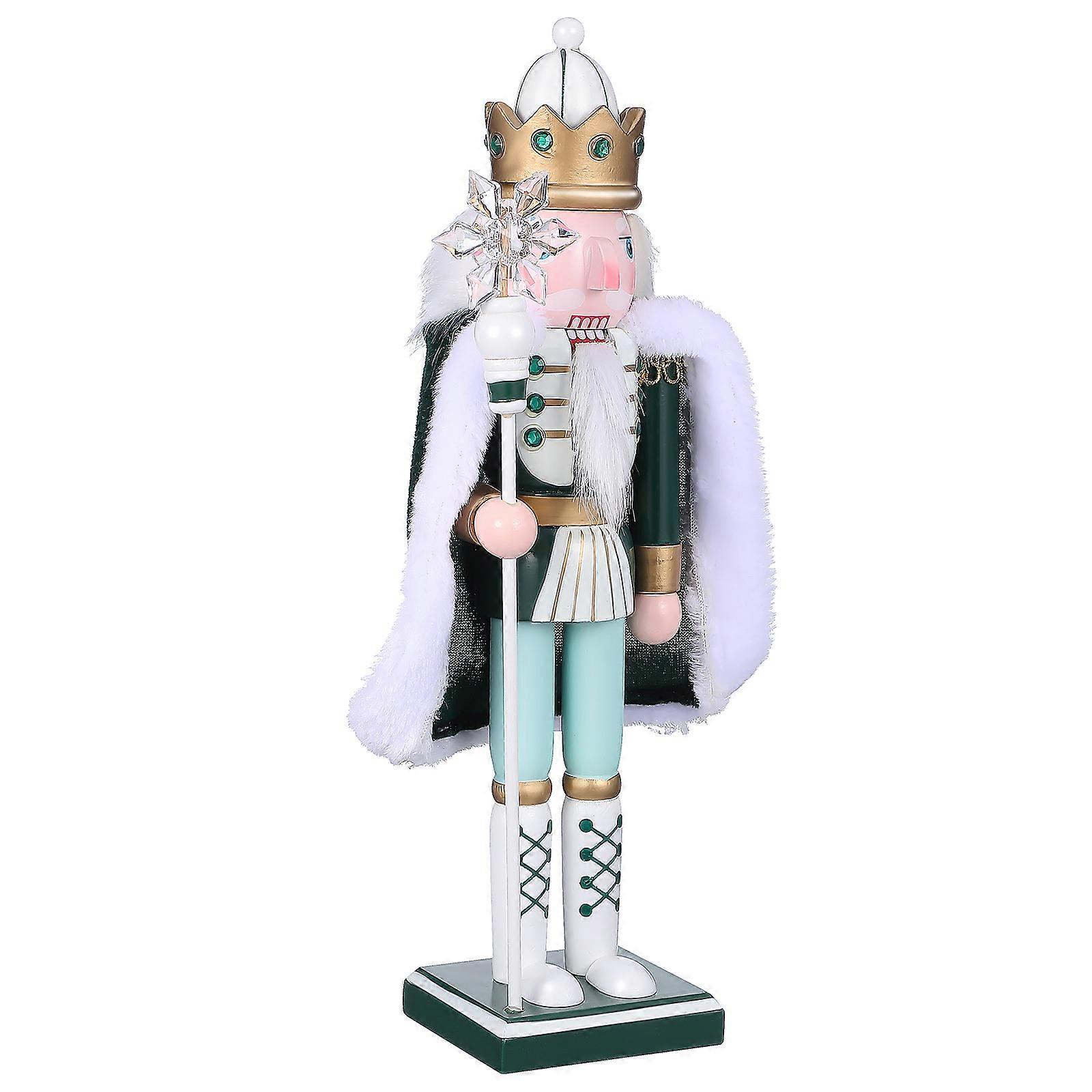 Christmas Nutcracker Figure Traditional King Doll Holiday Home Decoration Ornament Festive Tabletop Decor With Intricate Details