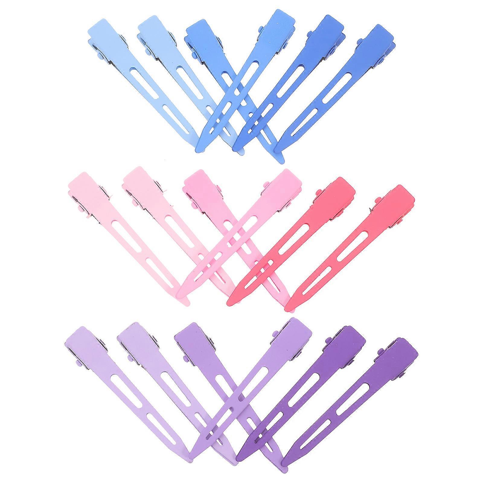 18PCS No Crease Metal Hair Clips Set – Gradient Pink – Durable Seamless Bangs Barrettes for Women – Secure Grip Non Slip Styling Accessories for