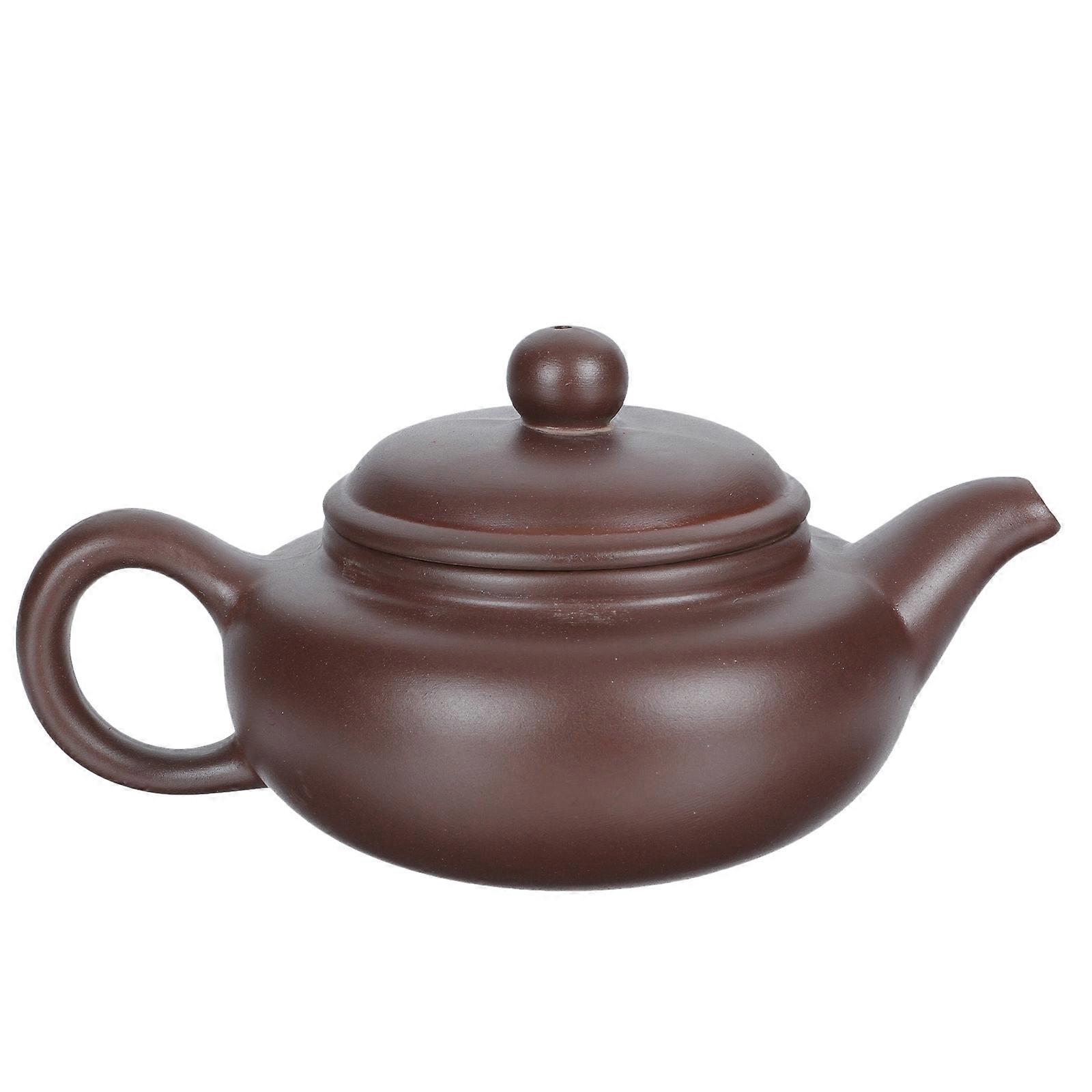 Coffee Kettle Practical Teapot Home Use Purple Sand 15x10.5cm Easy to Use 1Set