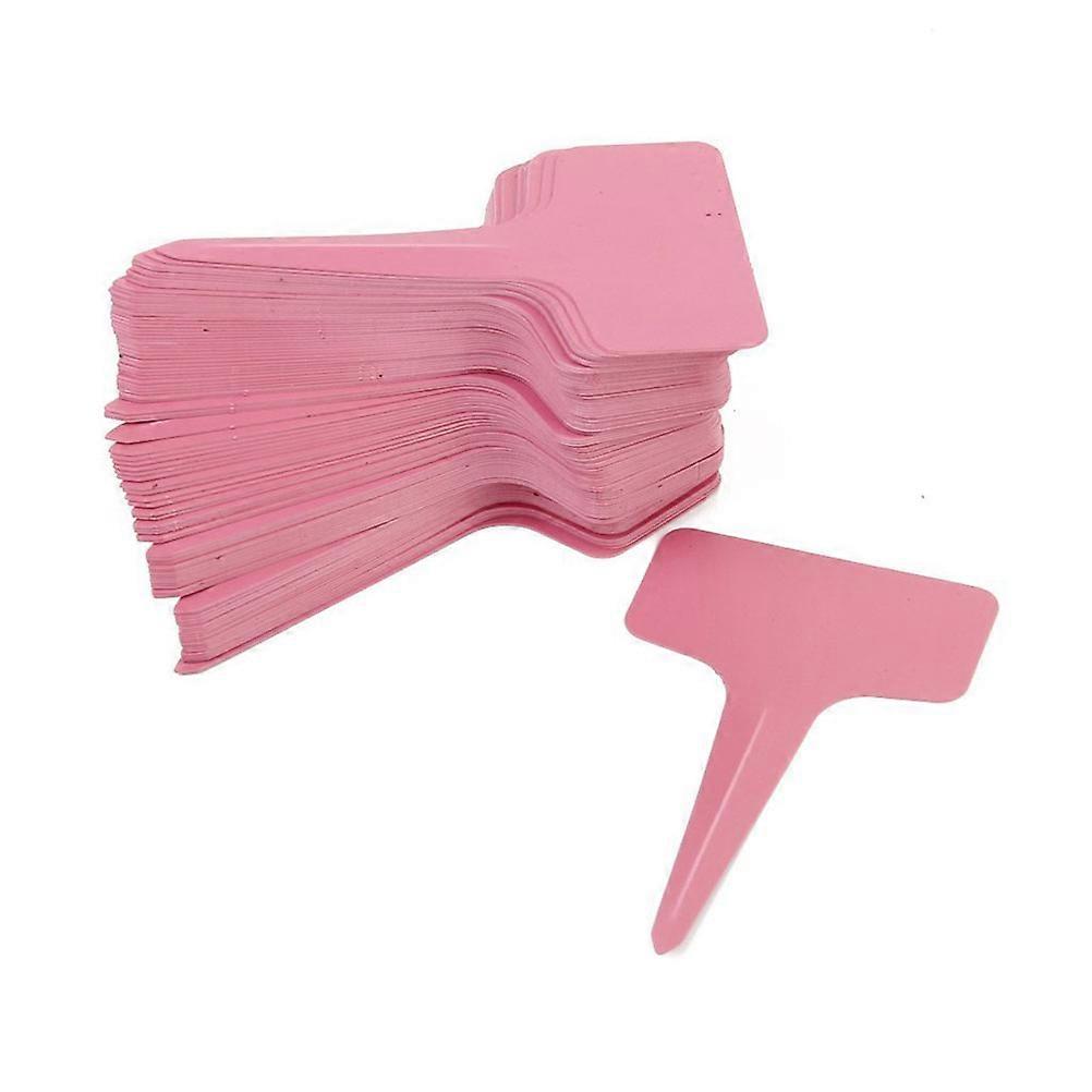 שם פרח פלסטיק - סוג סמני גן תוויות גן לשימוש חוזר * 6 ס"מ 100 יחידות