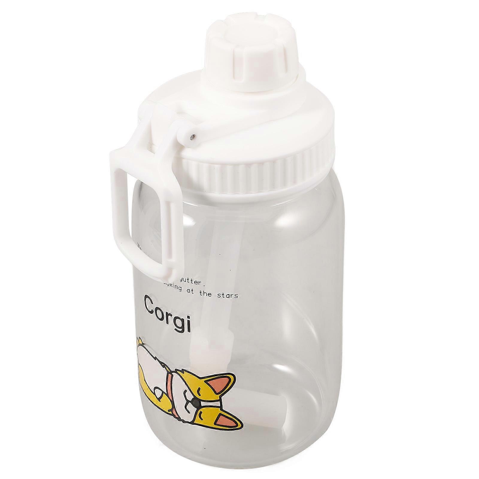 Glass Drinking Bottle Creative Water Cup For School Travel 15.00X7.00X7.00CM Borosilicate Glass Storing Coffee 1Pack