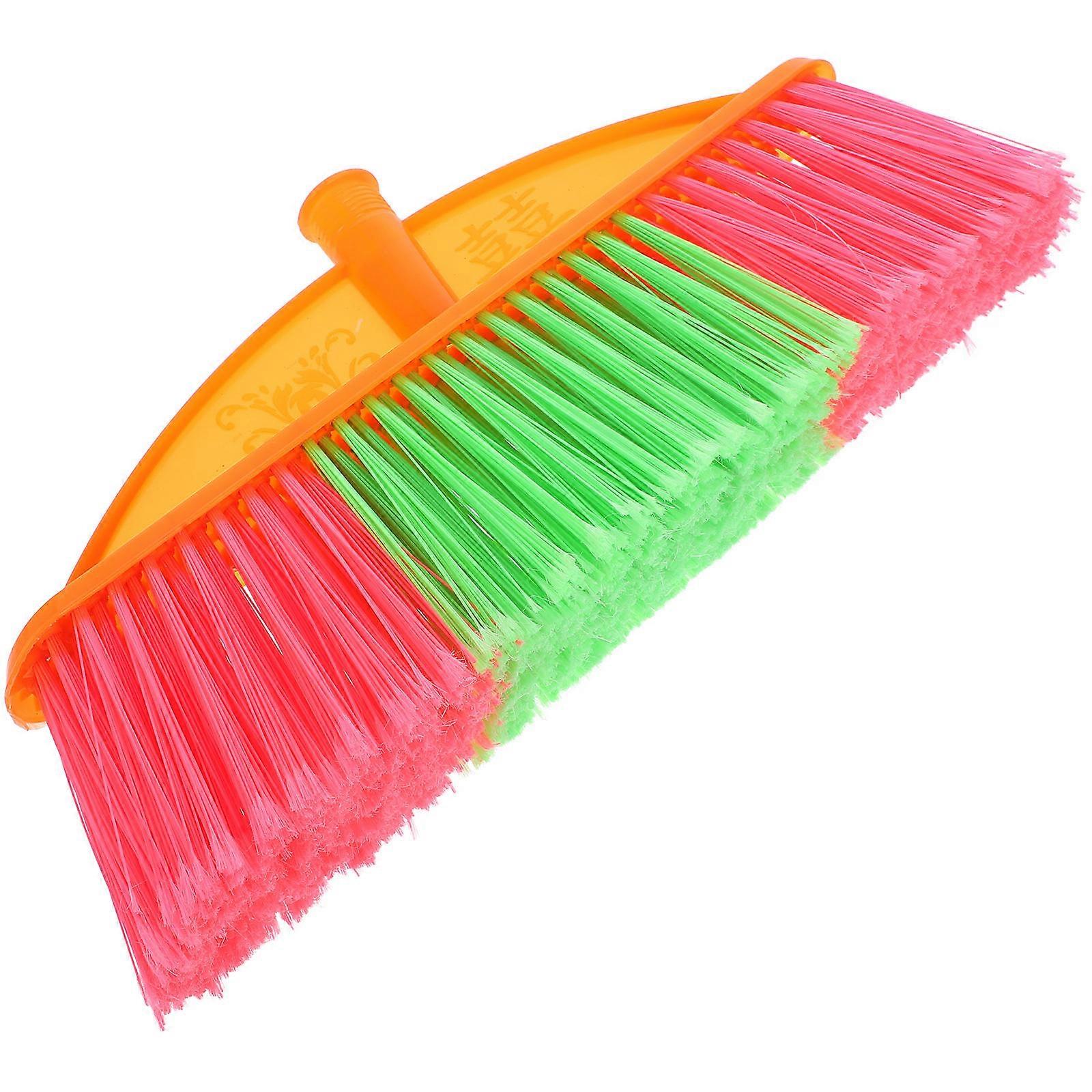 Plastic Broom Head Replacement for Home Cleaning Stiff Bristles for Indoor & Outdoor Use, Reaches Hard to Access Areas, Durable Design