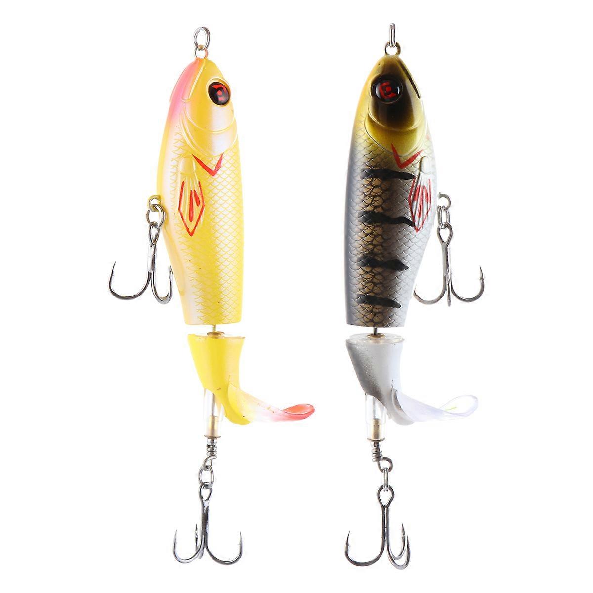 Hard Bait Simulated Fishing Bait Freshwater Fishing Assorted Color 5.1 1.0 0.8in 2Pcs