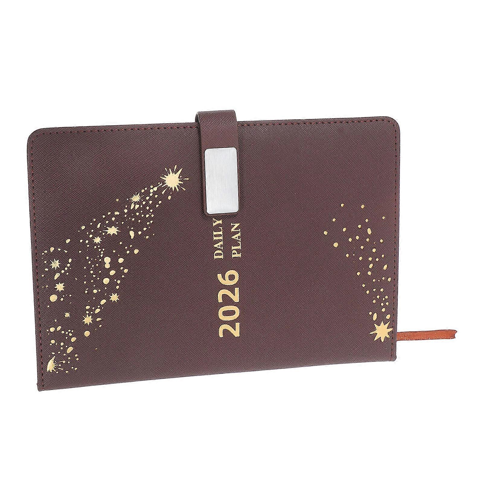 Yearly Notebook Daily Organizer Planner For Business And Personal Use A5 Size Paper Material Planning 1Set