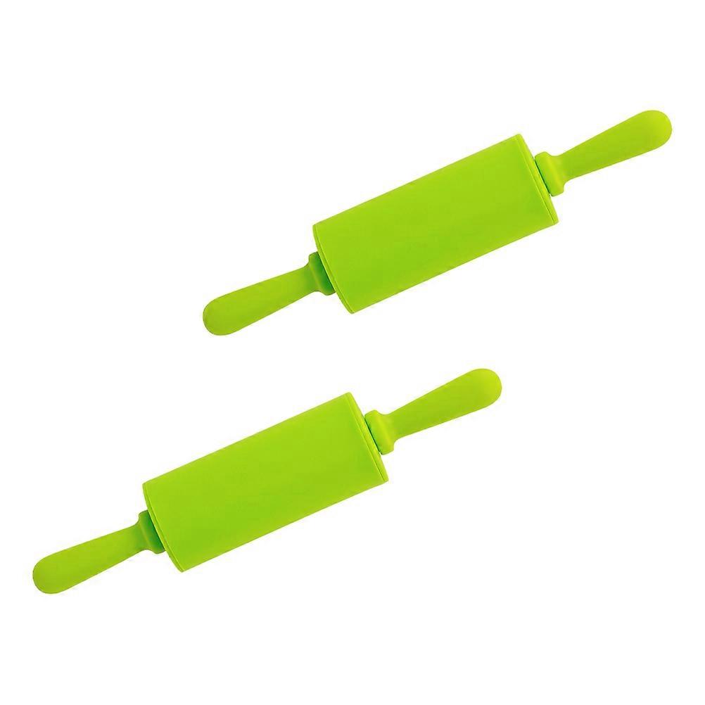 Dessert Making Rolling Sticks Silicone Baking Enthusiasts 22.5X4.5X4.5CM 2Pcs