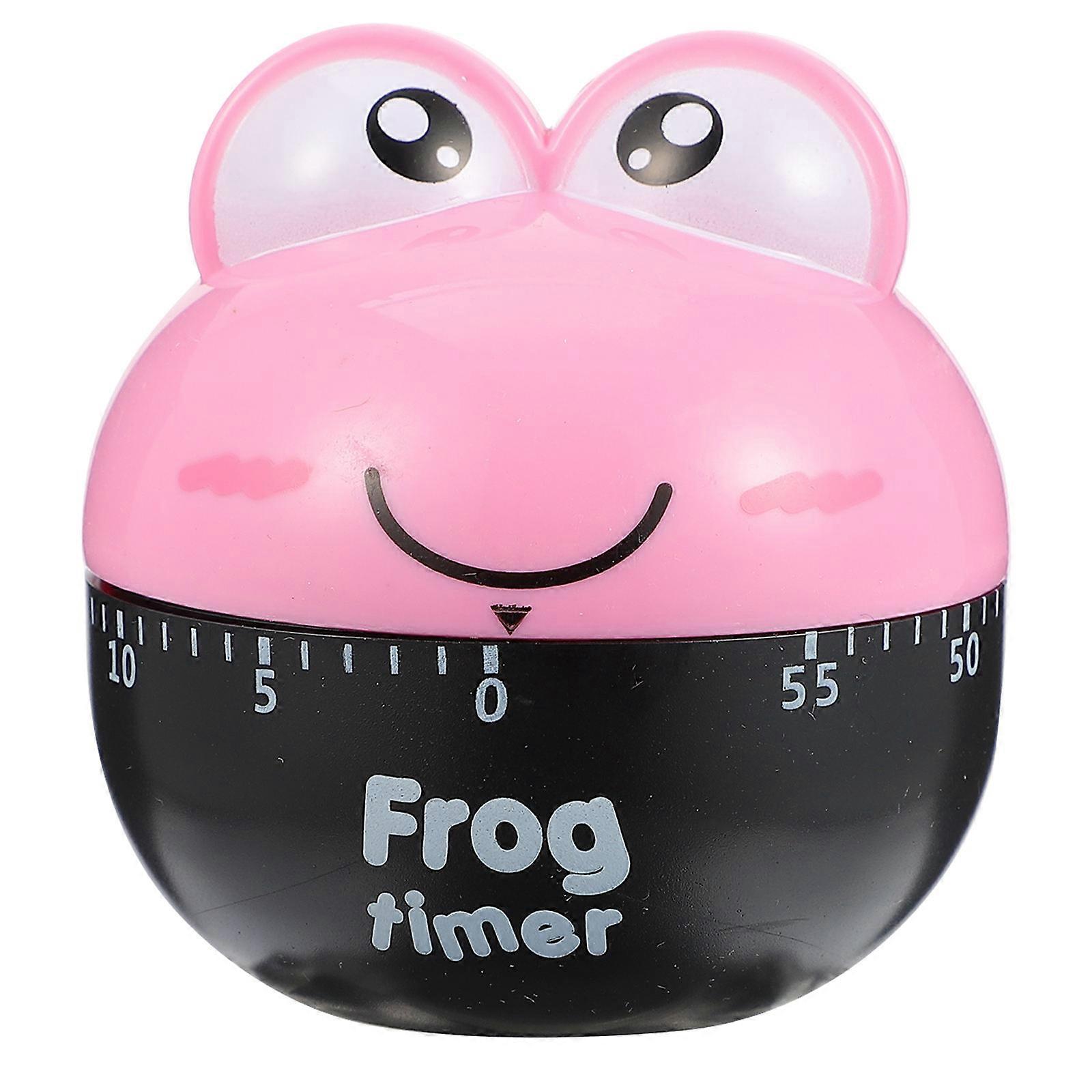 Cook Reminder Timer Frogs Shape Countdown Timer Home Kitchen Time Management Pink 6.5X6.5X6.5CM 1Set