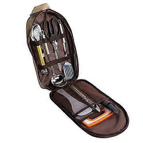 8Pcs Portable Cooking Set Barbecue Kit Outdoor Camping Kitchenware Multi-Purpose Travel Cookware Set