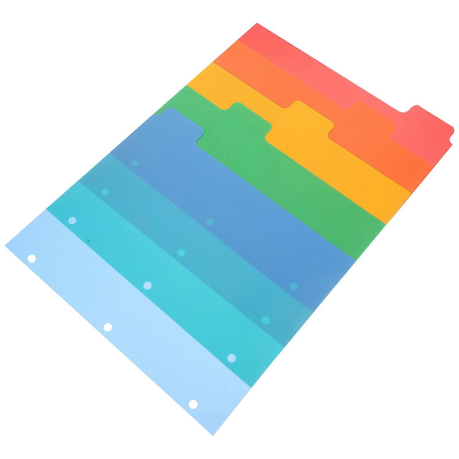 Cahier Index Intercalaires Séparateurs en papier Utilisation quotidienne Fichier Organisation Onglet Indexation Couleur Assortie 5Pack