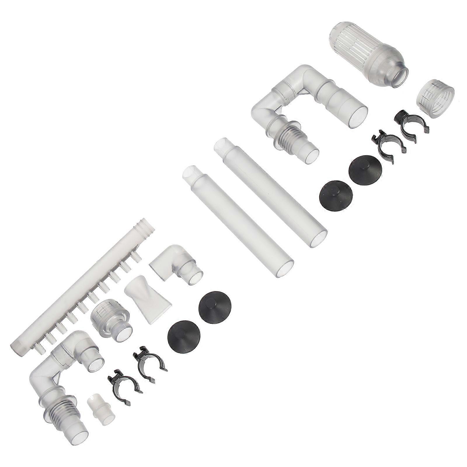 Aquarium Intake Outflow Tube Fish Tank Filter Tube Water Flow Smoothing Grey 1 Set
