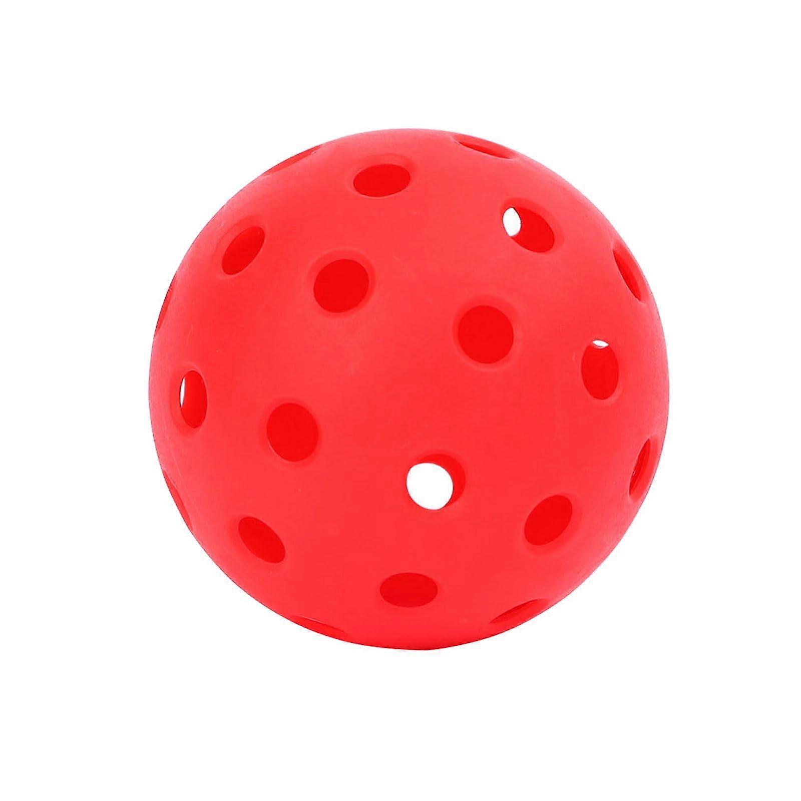 Outdoor Balls 40 Hole Training 74mm Standard Pickleballs For Training Easy To Use Red Ref: 7024
