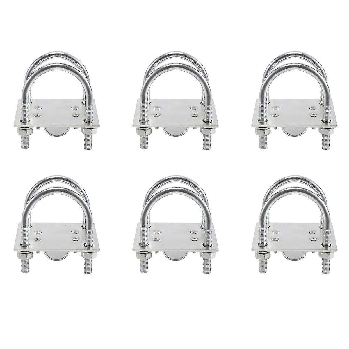 Antenna Mast Clamp Bracket with U-Bolts Anti-Rust Clamp Panel