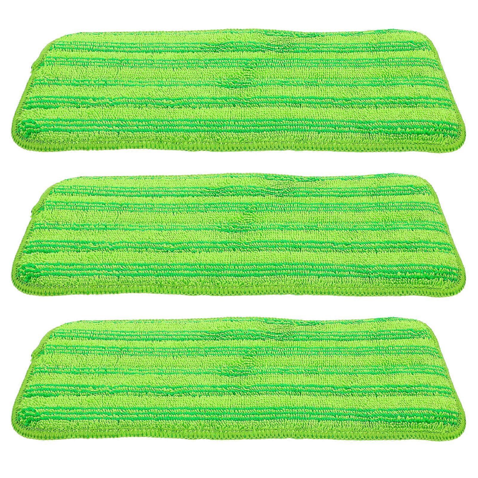 3pcs Reusable Microfiber Mop Replacement Pads for Flat Mops – Easy Install, Machine Washable, Durable & Efficient Cleaning Supply
