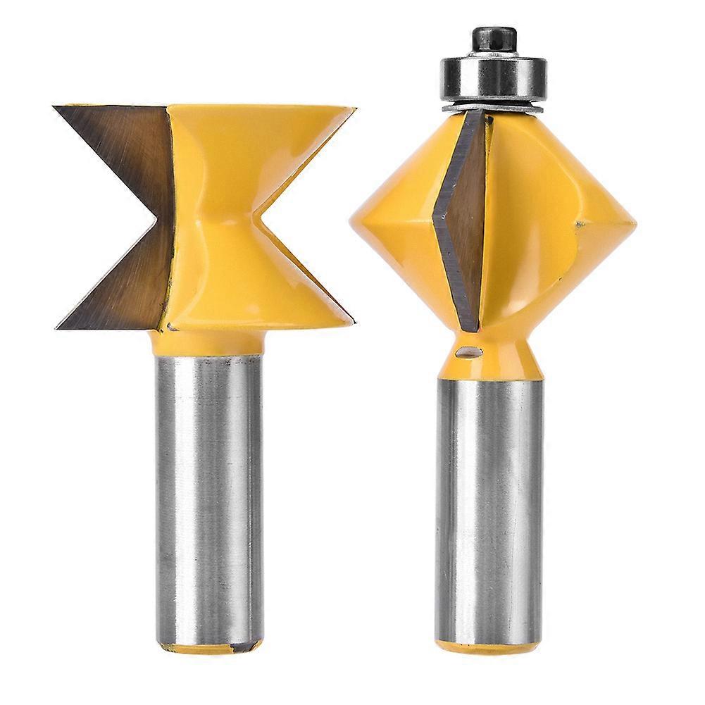 Rail and Stile Router Bits Set 1/2 Inch Shank for Woodworking 2 Pcs