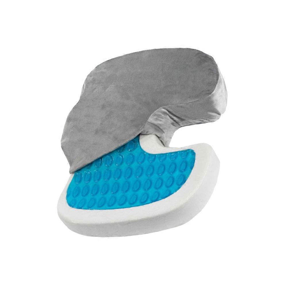 Memory Cushion Use Office Chair Pads Grey Polyester 1Pack