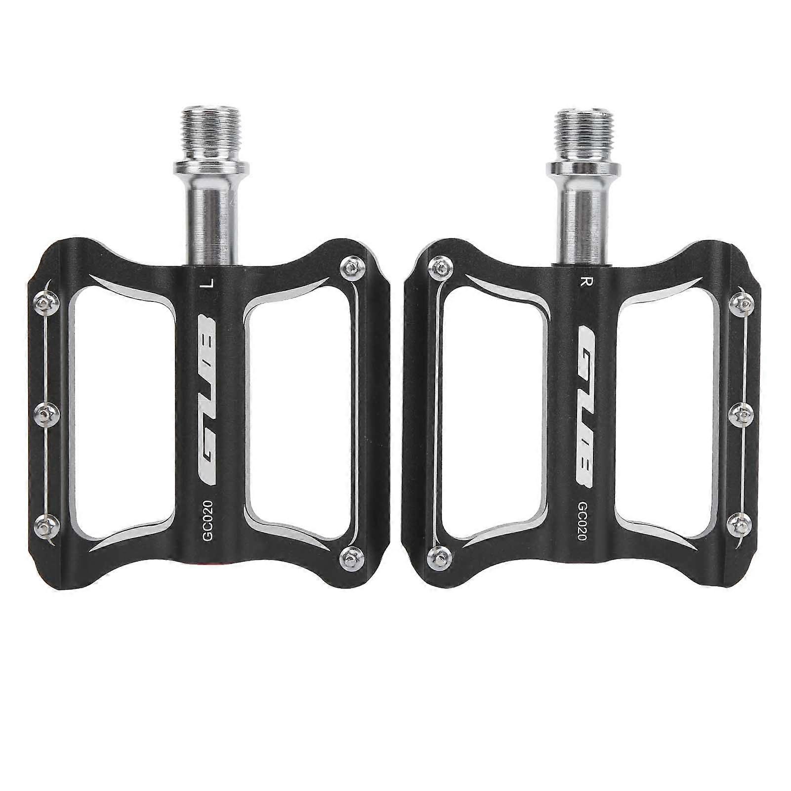 GUB GC020 2pcs Mountain Bike Pedals DU Bearing Aluminum Alloy Flat Bicycle Pedals