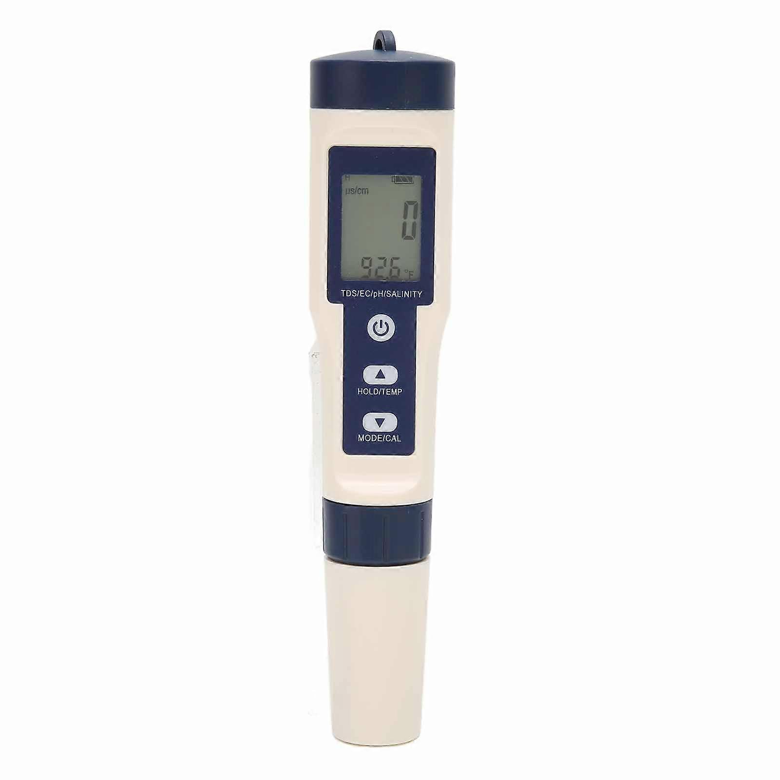 5 in 1 Multifunction Digital Water Quality Tester Portable pH/Salinity/Temperature/TDS/EC Meter Monitor Pen