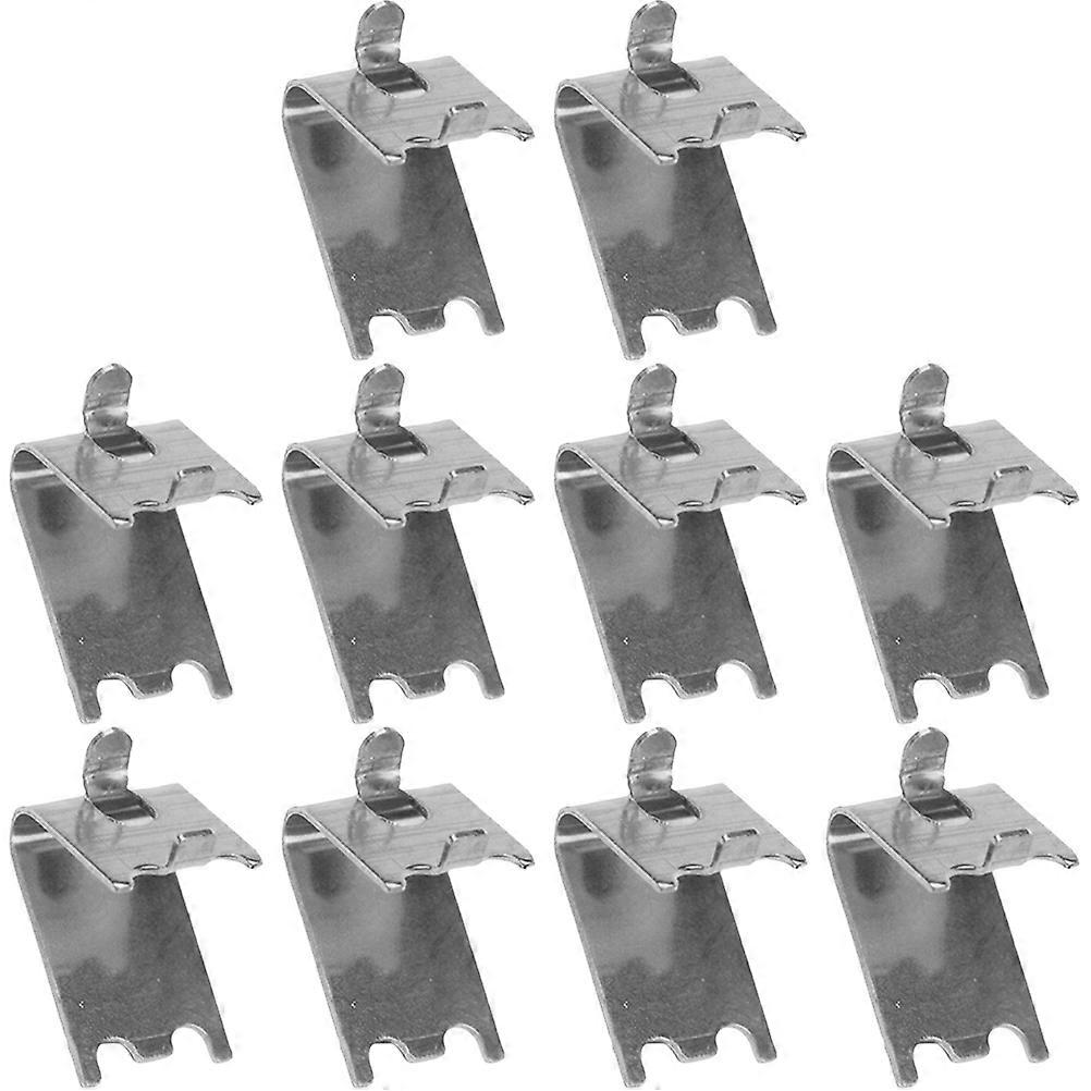 Cooler Shelf Support Hooks Fridge Shelf Clamps Households 1.57X1.18X0.98in 304 Stainless Steel Holding Refrigerator Rack Firmly 10Pcs