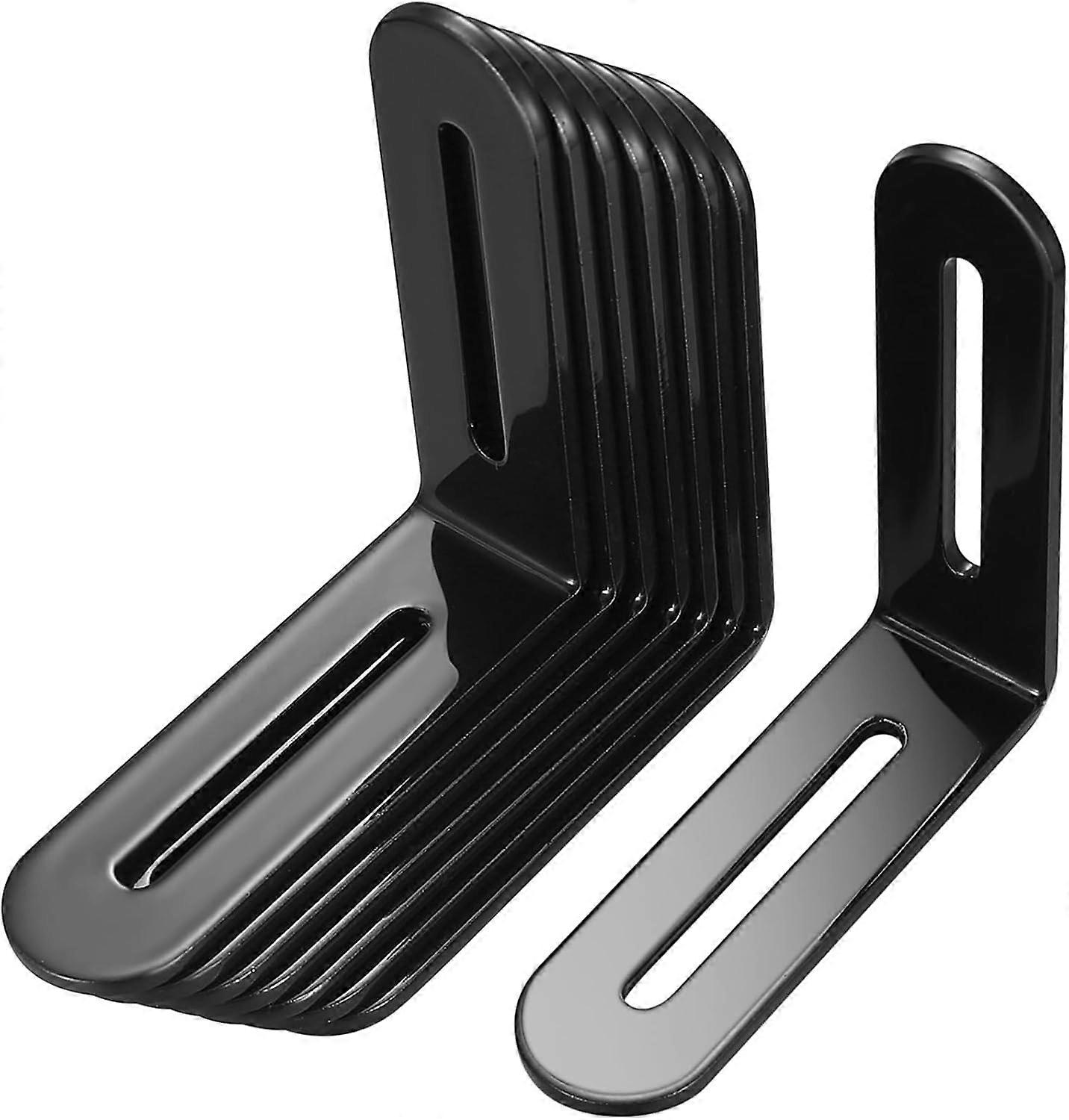 8-piece L-shaped angle wall bracket with 2 adjustable slots