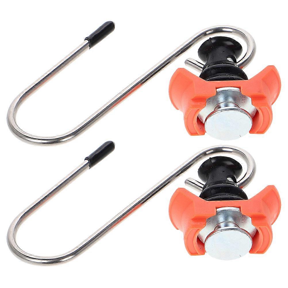 Tie Down Anchor Single Stud Fitting S Hook Quick Release Ring Spring Bolt Metal Material Fastening RV Use 2Pack