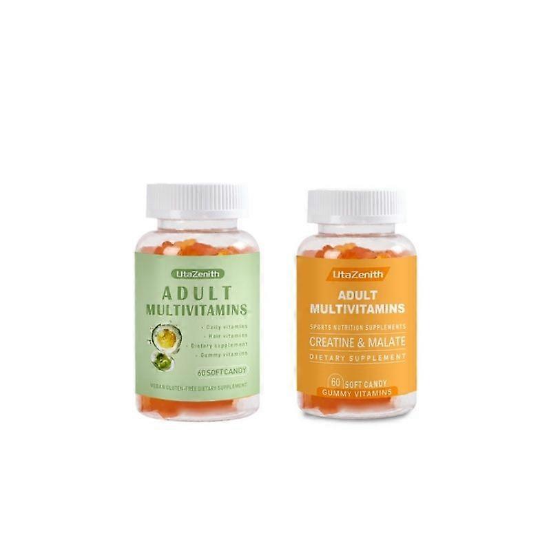 Multiple vitamin gummies, dietary supplements, containing vitamin D3, combination pack