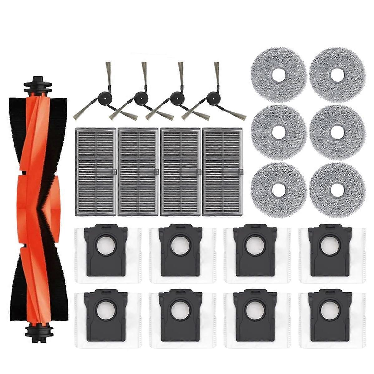 Suitable for S30 Pro Ultra/X40 Pro Sweeper Consumables Main Side Brush HEPA Filter Mop Cloth Accesso