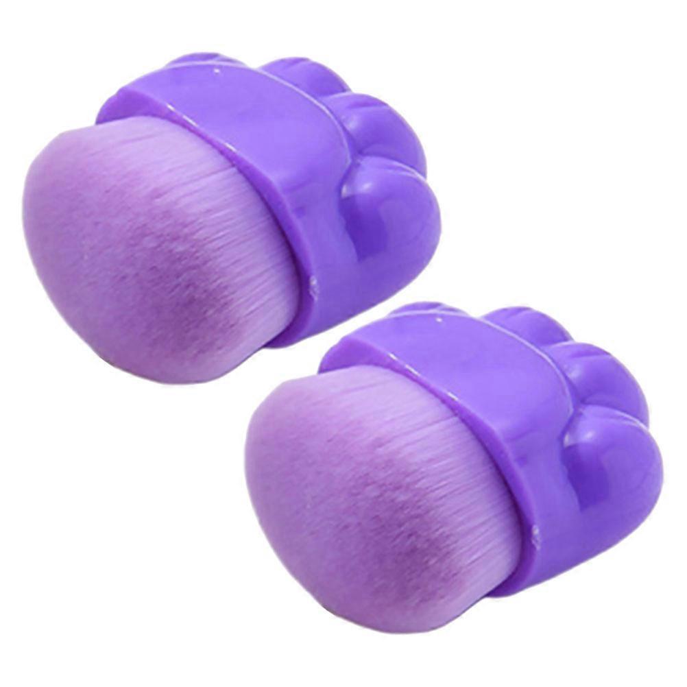 Cat Claw Shaped Small Concealer Brush Appearance For Women 2Set