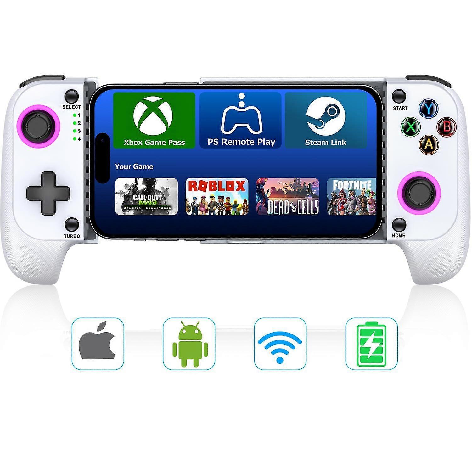 Anti-Drift & Fast-ConnectWireless Game Controller for iPhone/Android | Hall